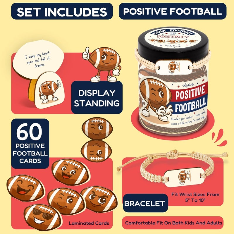 STOFINITY Funny Football Gifts For Teen Boys - Positive Affirmation Gifts For Football Lovers, Cool Sports Lovers Gift Ideas For Christmas, Fathers Day, Birthday Presents For Men, Coworkers, Boyfriend - Image 2